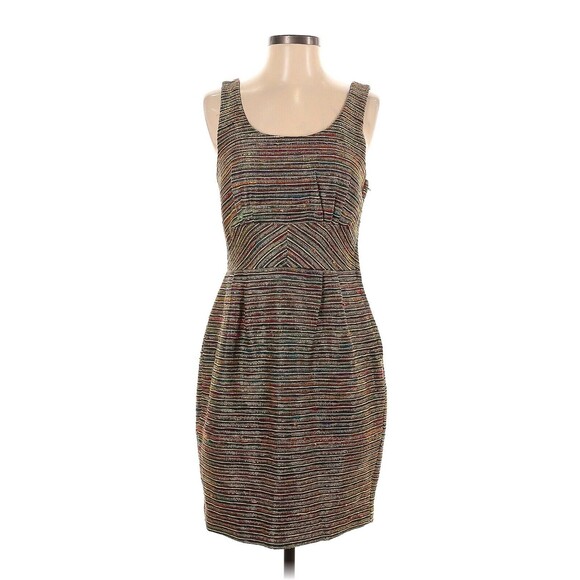 Loeffler Randall Dress 8 Metallic Tweed Silk Ladder Back - Picture 1 of 14